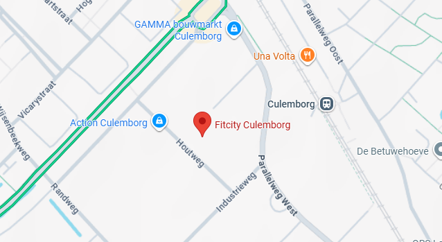 Kaart met locatie Fitcity Culemborg